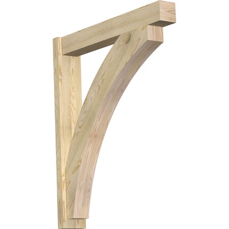 Ekena Millwork Thorton Block Rough Sawn Outlooker, Douglas Fir, 6"W x 36"D x 42"H OUT06X36X42THR05RDF